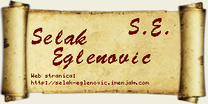 Selak Eglenović vizit kartica